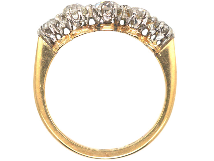 18ct Gold & Platinum Five Stone Diamond Ring
