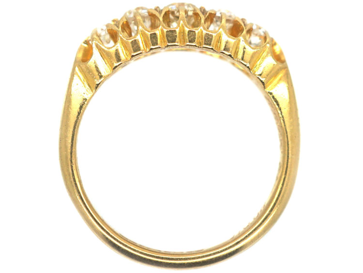 18ct Gold Edwardian Five Stone Diamond Ring
