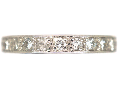 Art Deco Diamond Set Eternity Ring