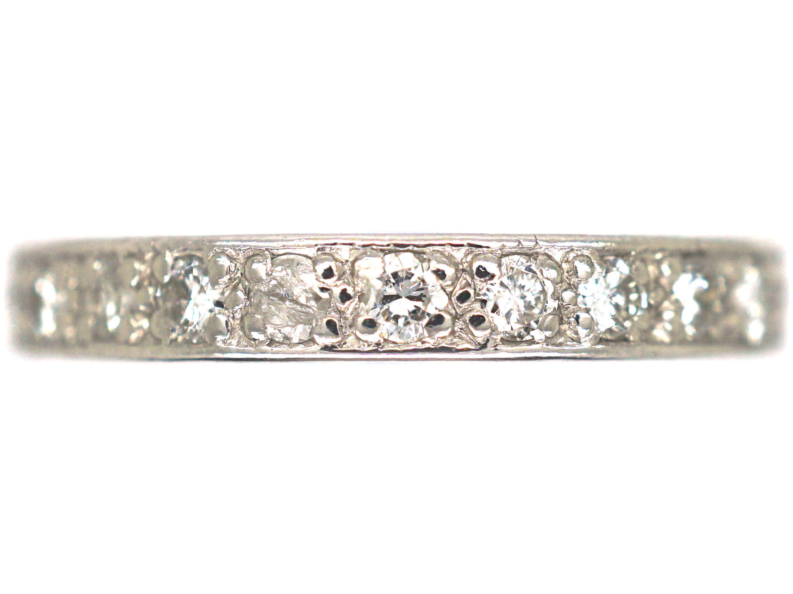 Art Deco Diamond Set Eternity Ring (208P) | The Antique Jewellery Company