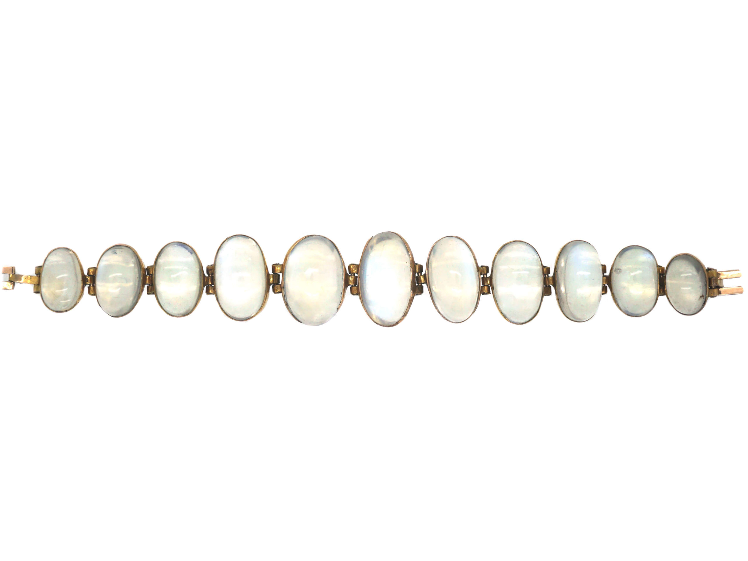 Edwardian 9ct Gold Moonstone Bracelet (260P) The Antique Jewellery