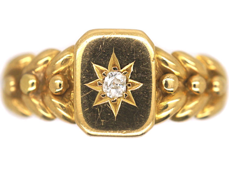 Edwardian 18ct Gold & Diamond Ring