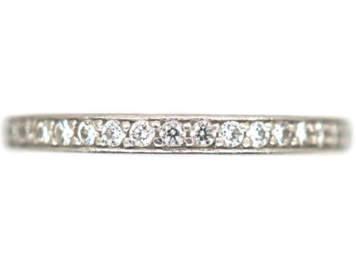 Platinum & Diamond Narrow Eternity Ring