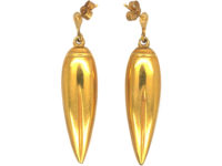 18ct Gold Drop Earrings