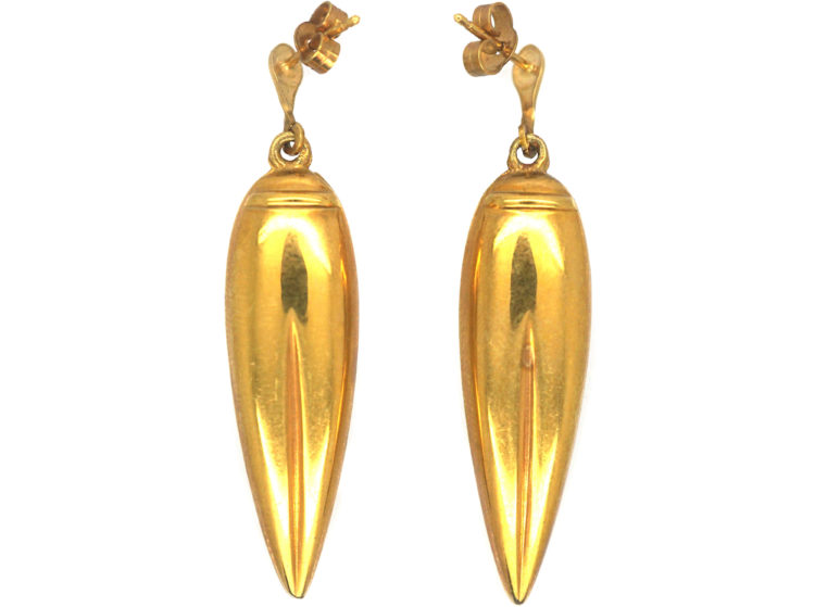 18ct Gold Drop Earrings