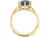 18ct Gold Sapphire Solitaire Ring