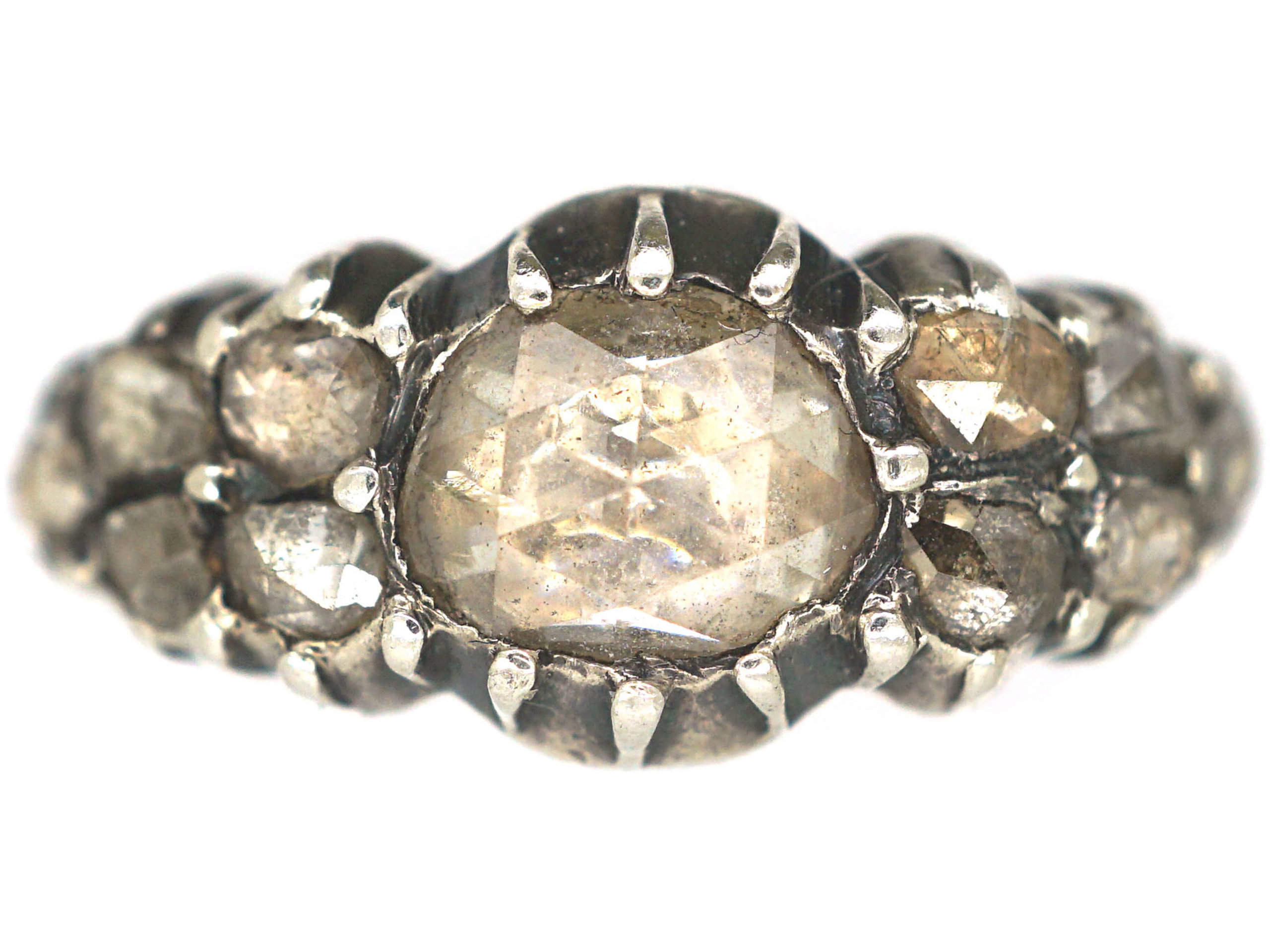 AN ANTIQUE GEORGIAN DIAMOND COBBLESTONE RING in yellow g… | Drouot.com