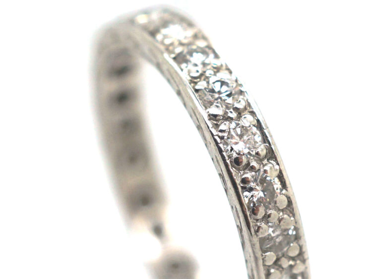 Art Deco Diamond Set Eternity Ring