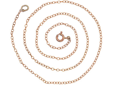 Edwardian 9ct Gold Trace Link Chain