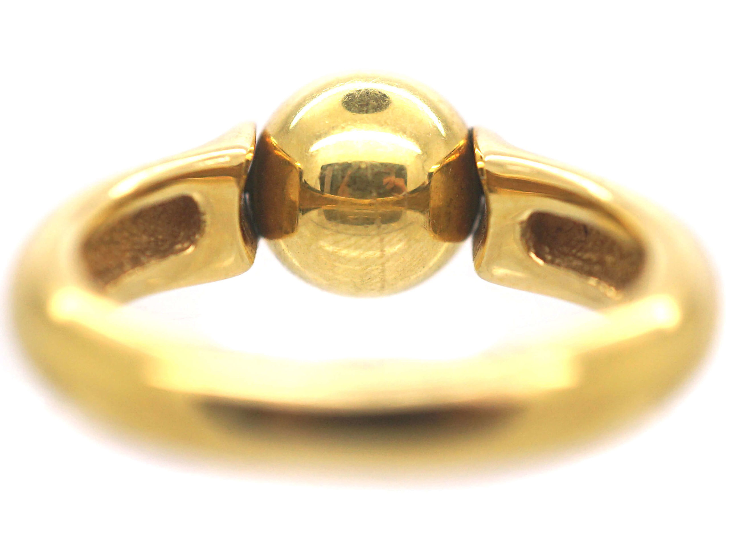 18ct Gold Revolving Sphere Ring (335P) | The Antique Jewellery Company