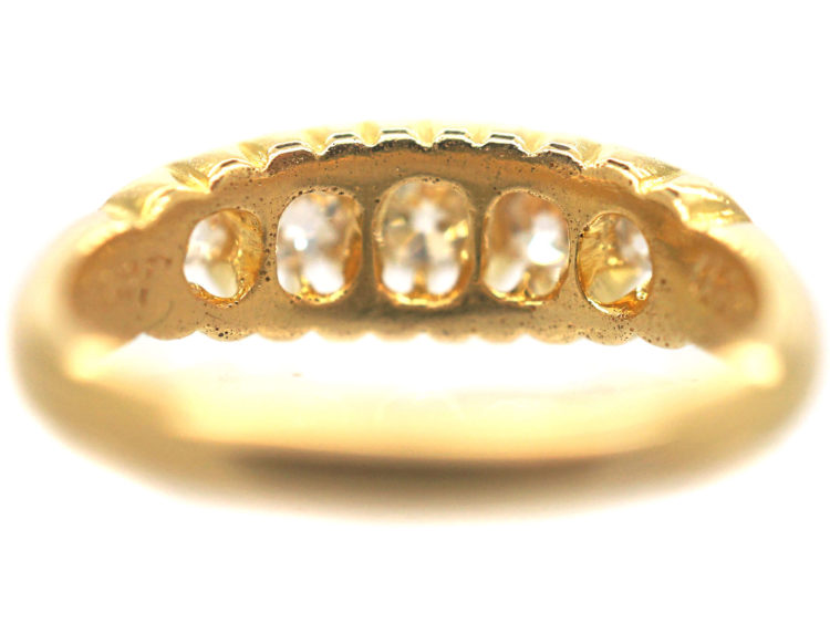 18ct Gold Edwardian Five Stone Diamond Ring