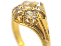 Victorian 18ct Gold & Diamond Cluster Ring