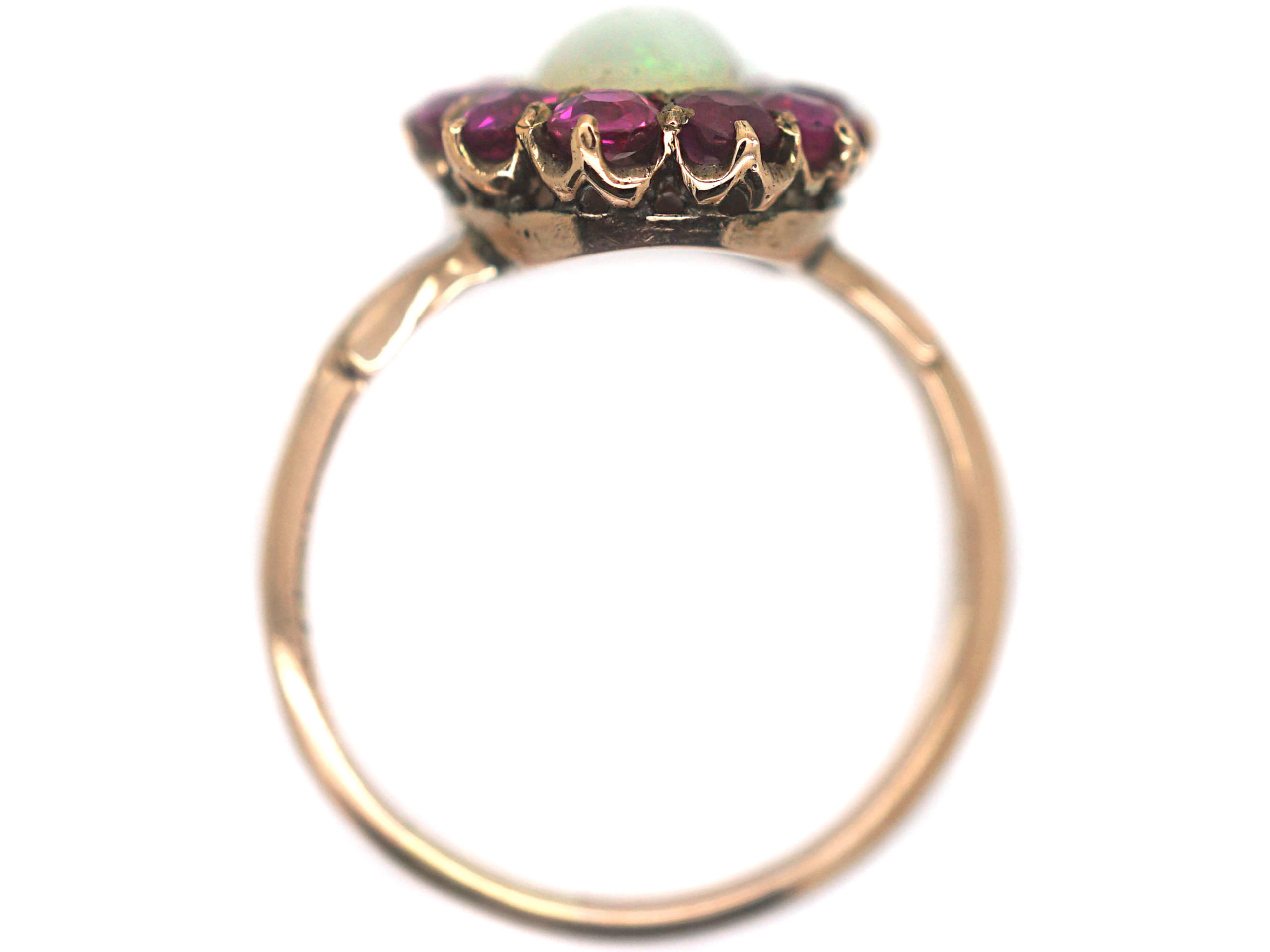 Vintage opal and deals ruby ring