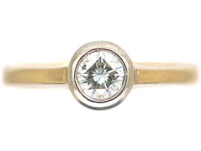 14ct Gold & Diamond Solitaire Ring