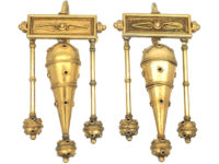 Victorian 15ct Gold Triple Drop Etruscan Revival Earrings