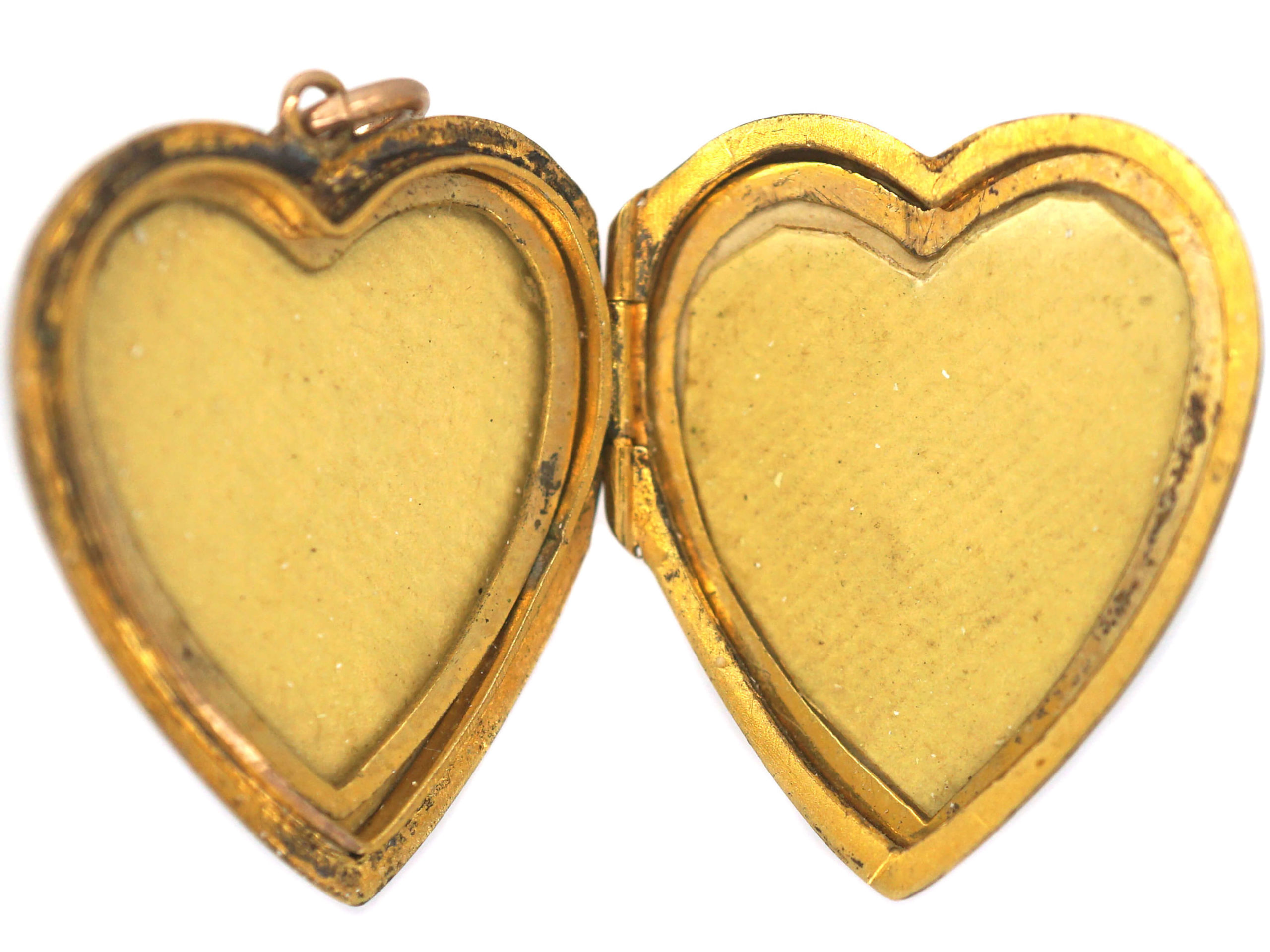 Edwardian 9ct Gold Back & Front Heart Shaped Locket (200P) | The ...