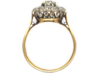 18ct Gold Large Diamond Cluster Ring