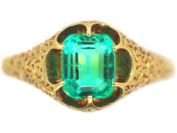 Victorian 18ct Gold & Emerald Ring