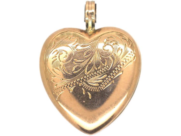 Edwardian Heart Shaped 9ct Gold Locket