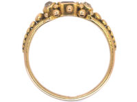 Regency 15ct Gold, Almandine Garnet & Diamond Ring