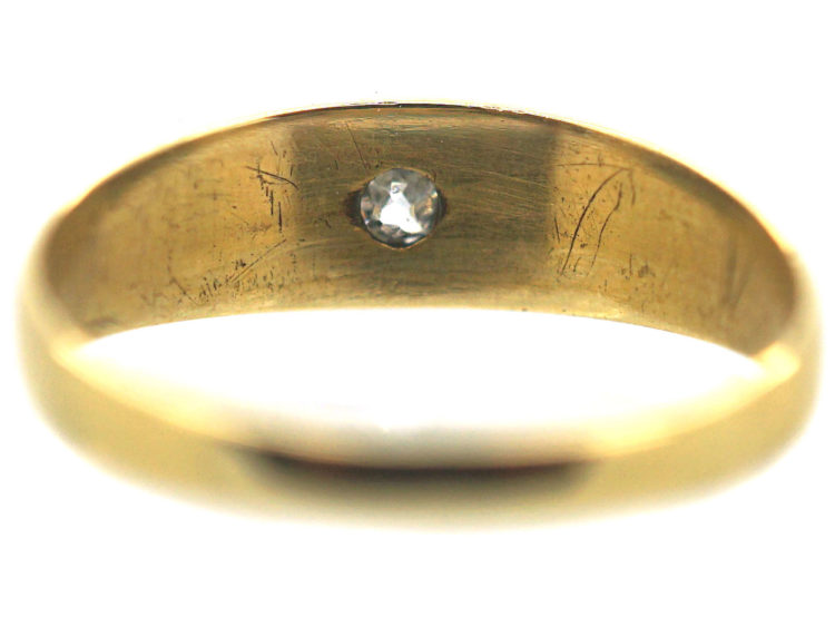 Victorian 18ct Gold Ring set with a Diamond