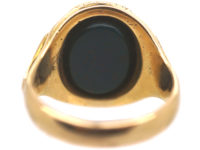 Large Victorian 15ct Gold & Bloodstone Signet Ring