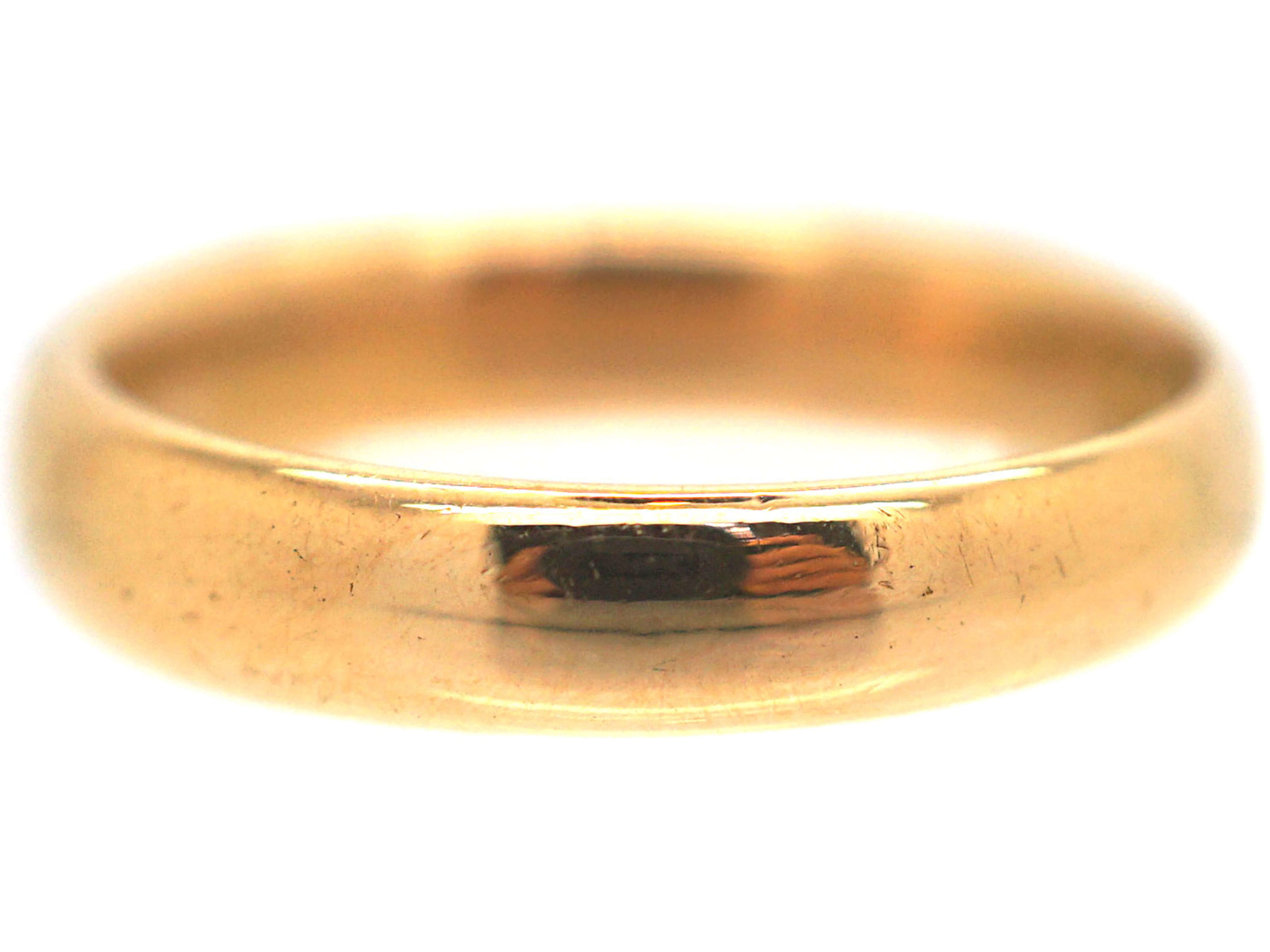 Art Deco 22ct Gold Wedding Ring (575P) | The Antique Jewellery Company