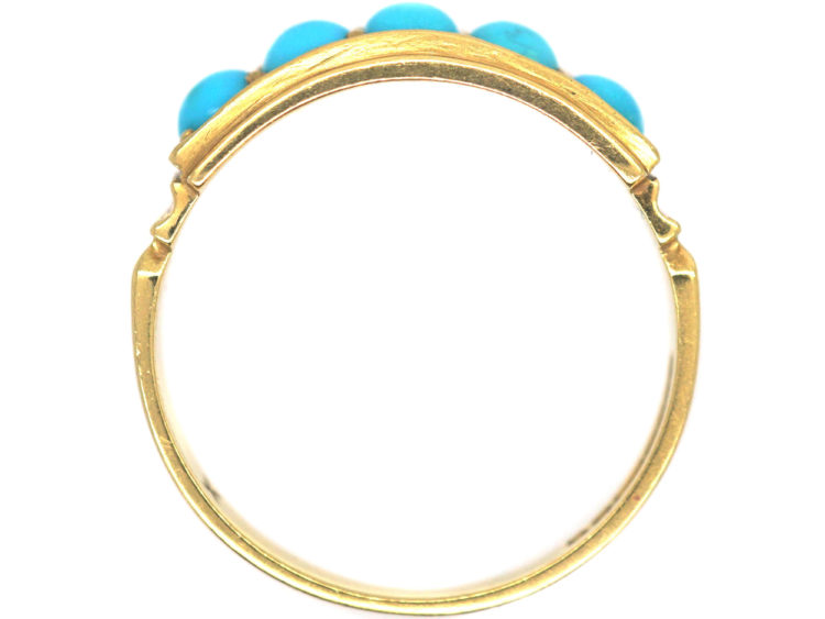 18ct Gold & Turquoise Five Stone Ring