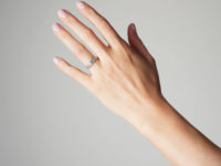 Art Deco Platinum & Baguette Diamond Half Eternity Ring