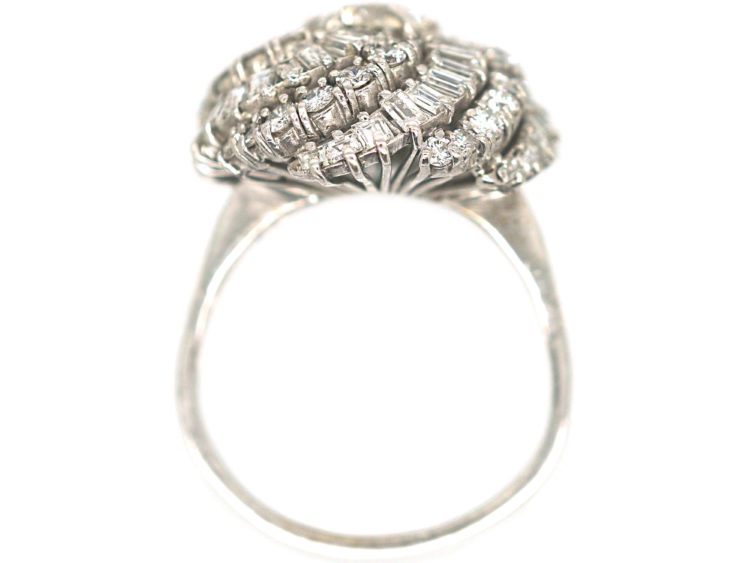18ct White Gold & Diamond Turban Ring
