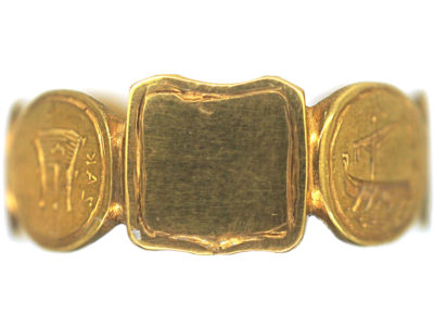 Georgian 18ct Gold Ring with Emblems of the Ionian Islands