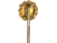 Victorian 9ct Gold Tie Pin set with a Paste