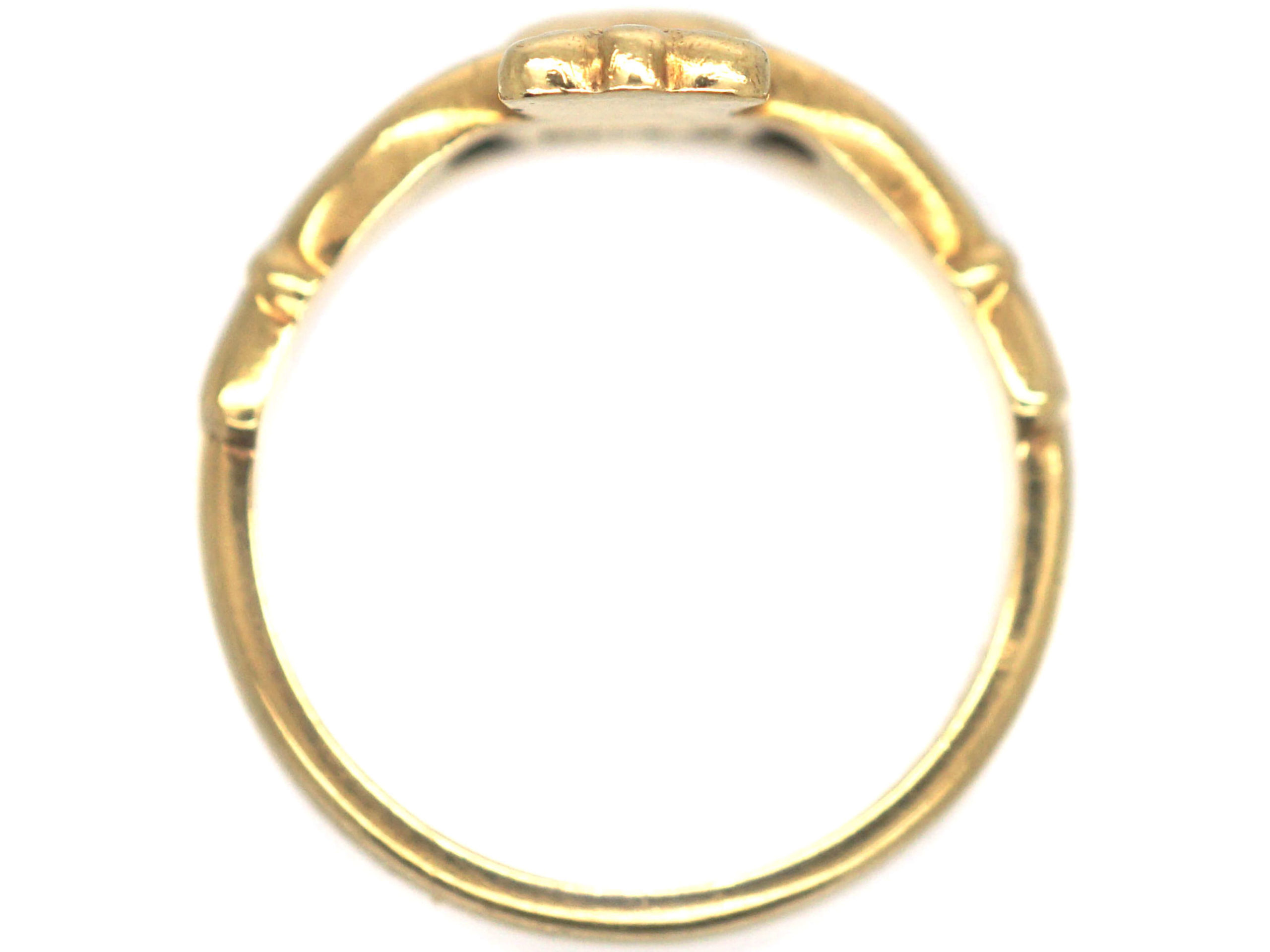 9ct Gold Claddagh Ring (559P) | The Antique Jewellery Company