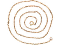 Edwardian 14ct Gold Medium Length Chain