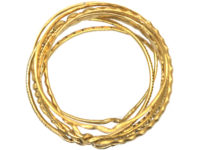 Georgian 18ct Gold Puzzle Ring with Monogram