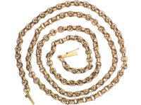 Victorian 9ct Gold Ornate Medium Length Chain