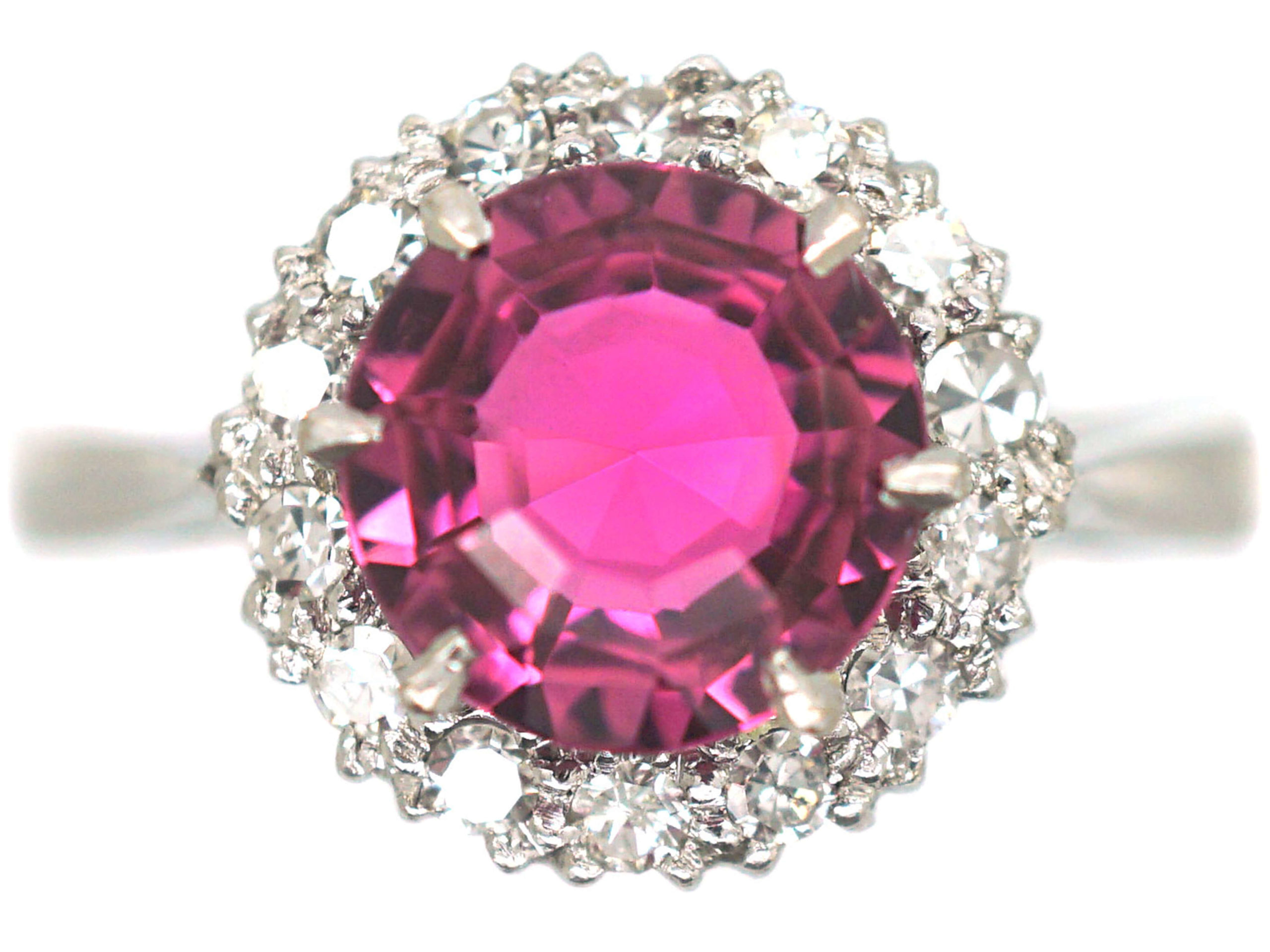 Pink Tourmaline and White Sapphire Ring | 14k Rose Gold Tourmaline Rin –  Madelynn Cassin Designs