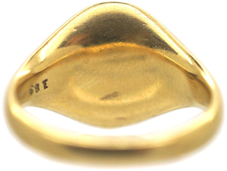 Edwardian 18ct Gold Signet Ring with Griffin Intaglio