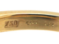 18ct Gold Yellow Ceylon Sapphire & Diamond Ring