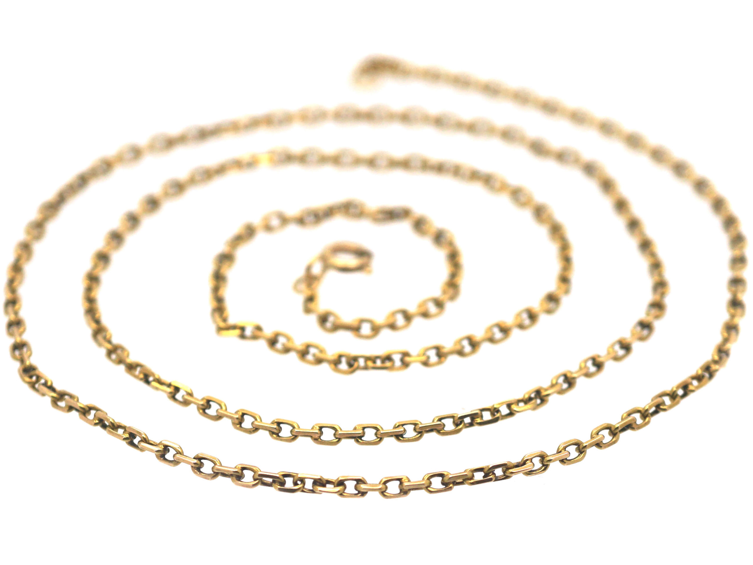 Edwardian 14ct Gold Chain (806M) | The Antique Jewellery Company