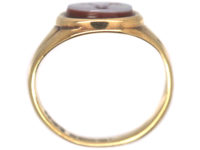 9ct Gold Ring with Carnelian Masonic Intaglio
