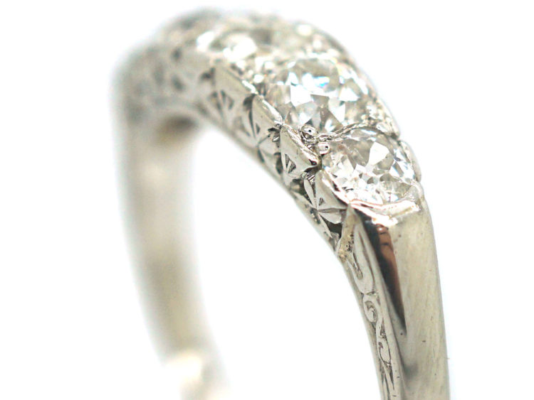 Edwardian Platinum & Diamond Five Stone Ring