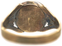 Georgian 15ct Gold Ring set with a Topaz