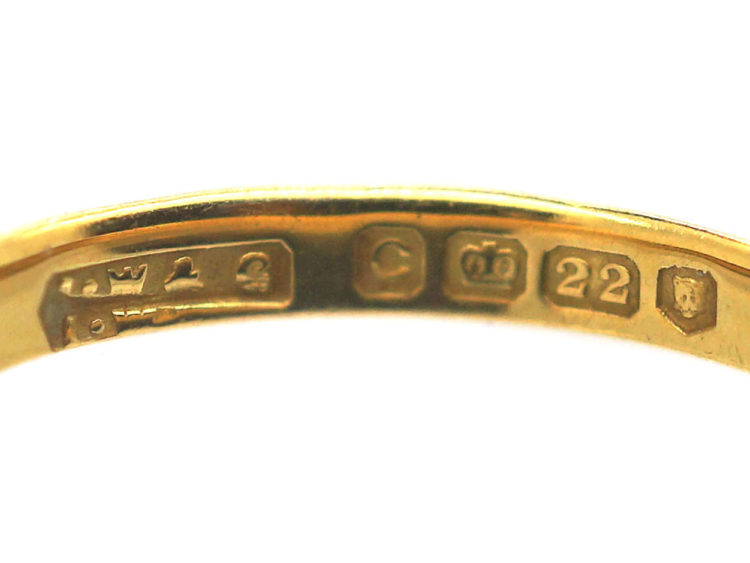 Art Deco 22ct Gold Wedding Ring