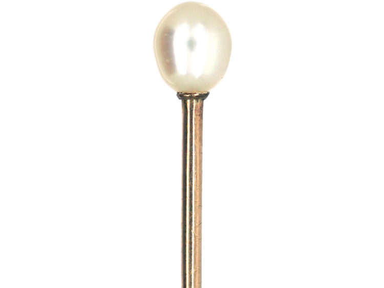 drunk renewable resource bus Edwardian Natural Pearl Tie Pin (591P) | The Antique Jewellery Company