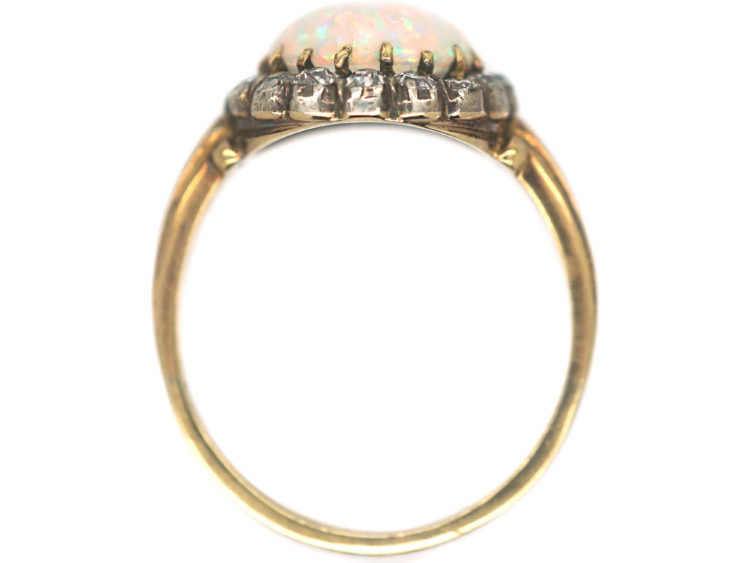 Edwardian 18ct Gold, Opal & Diamond Ring