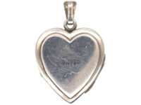 1970s Silver Heart Shaped Locket