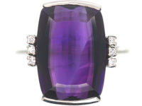 Art Deco Amethyst & Diamond Ring