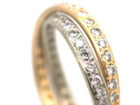 Pair of Interlinking Diamond Eternity Rings