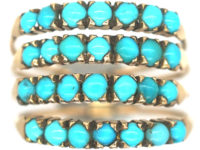 14ct Gold Harem Ring set with Turquoise